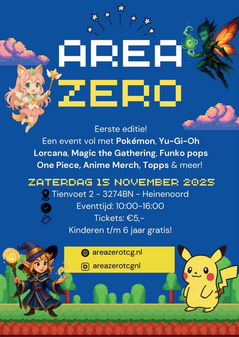 ArezeroTCG beurs op 25 november flyer