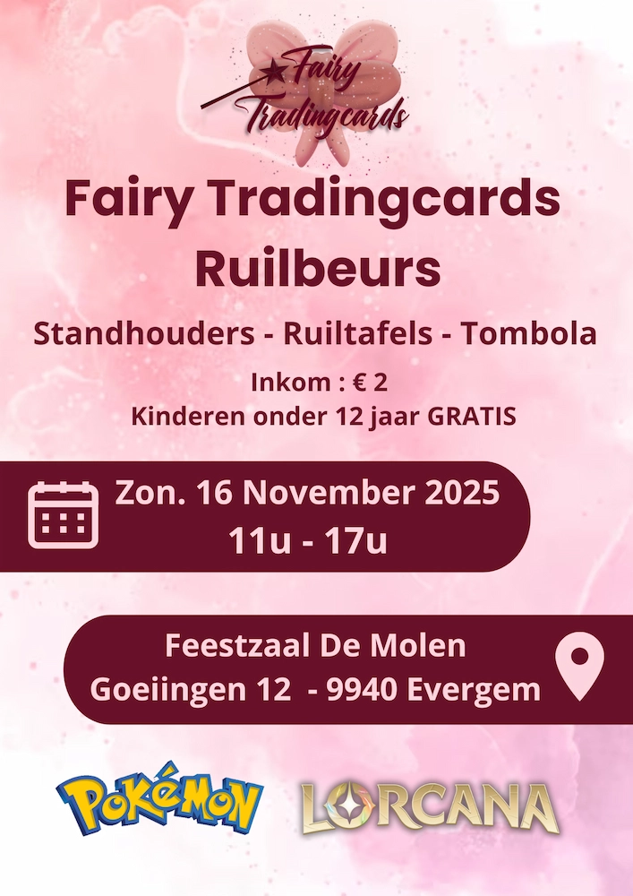 Fairy Tradingcards ruilbeurs
