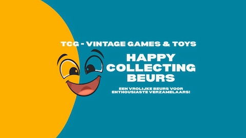 Voorkant van Flyer van Happy Collecting Beurs